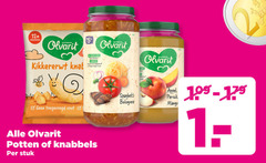  1 12 maanden nutricia olvarit zakken 15 natuurlijke ingredienten r spaghetti bolognese appel perzik mango zout potten knabbels stuk 