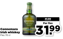  connemara irish whiskey fles peated single malt original 