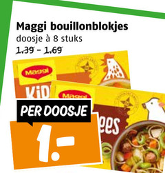  8 maggi bouillonblokjes doosje stuks 