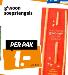  1 soepstengels pak kilo soep gwoon stengel stengels volkoren 