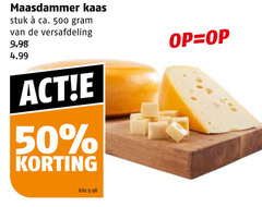  50 500 maasdammer kaas stuk ca. versafdeling kilo 