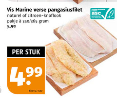  vis marine verse pangasiusfilet naturel citroen knoflook pakje 350 5.99 kweek gecertificeerd asc-aqua.org stuk kilo v.a. 