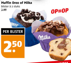  2 muffin oreo milka blister stuks 50 