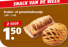  2 150 snack week kroket gehaktbalbroodje 