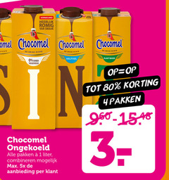  1 3 4 80 vernieuwd romig chocomel enige suiker halfvol ongekoeld pakken liter combineren 5x aanbieding plant based 