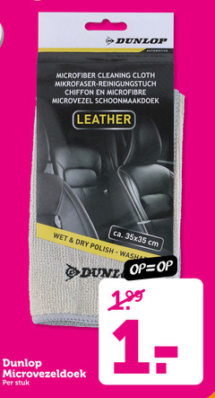  100 dunlop automotive microfiber cleaning cloth chiffon microfibre microvezel schoonmaakdoek leather ca. cm wet dry polish dune microvezeldoek stuk 