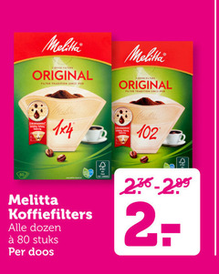  melitta koffiefilters 25 80 coffee filters original filter tradition since 1x4 dozen stuks doos 