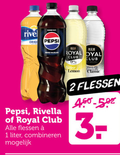  1 2 3 rivel originele pepsi zero sugar b royal club rivella flessen liter combineren bitter lemon classic 