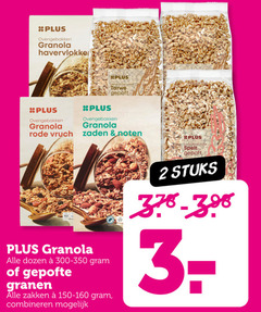  2 ovengebakken granola rode vruchten ontbijt tarwe gepoft zaden noten dozen gepofte granen zakken combineren spelt stuks 