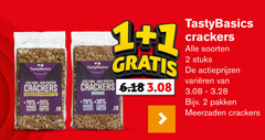  1 2 8 tasty basics less carb high protein crackers zonnebloemolie pompoenpitten minder plantaardige koolhydraten eiwitten soorten stuks meerzaden varieeren pakken 