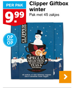  clipper thee 45 99 pak giftbox winter zakjes natural fair selection finest teas infusions plastic free bags sachets organic from 