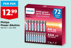  philips batterijen 10 pak power up to years alkaline longer lasting pack aa aaa micro 