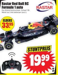  1 3 rastar red bull rc formule auto bestuurbaar schaal 18 aa batterijen elders 