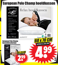  60 99 100 european polo hoofdkussen relax holle vezel warmte regulerend luchtcirculatie anti allergisch reukvrij wassen transpiratie ademende werking koel hood cm kussen beschermer elders 