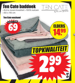  60 69 100 baddoek zware katoen cm washand elders 3.99 by twentse damast 