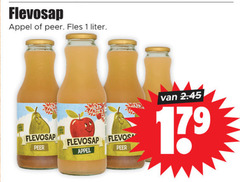  1 flevosap appel peer fles liter 17 