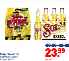  desperados sol speciaalbieren 4 6 330 5 9 original beer flavoured with tequila zak krat doos ml 