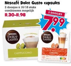  nescafe dolce gusto capsules 2 99 doosjes 16 18 stuks combineren cremoso cappuccino latte macchiato caramel 