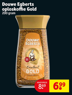  douwe egberts oploskoffie 200 gold meester branders joline excellent cups smooth 