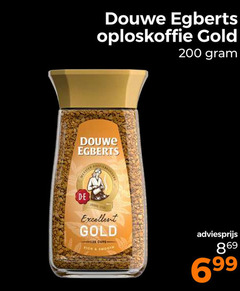  douwe egberts oploskoffie 120 200 gold excellent cups smooth 