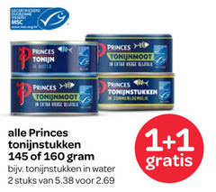  1 2 160 gecertificeerd duurzame princes tonijn water tonijnmoot vierge bille tonijnstukken zonnebloemolie stuks 