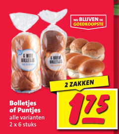  2 6 bolletjes puntjes stuks zakken 