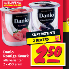  danone danio kwark 2 10 450 stracciatella romige bekers 