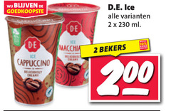  douwe egberts ijskoffie 2 10 200 ice cappuccino cream macchiato d.e. ml bekers 