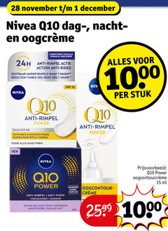  1 7 15 28 1000 december nivea q10 dag nacht formule anti rimpel action rides zichtbaar minder rimpels dagen visible des power dagcreme creatine huidtypen new stuk apaisant gevoelige huid peaux sensibles nachtcreme nuit sans parfum ml 