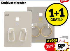  1 2 1998 kruidvat sieraden recycled 00 silver plated gold oorbellen paar 