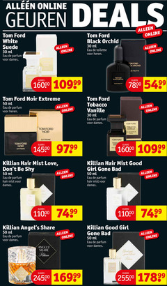  30 50 online geuren deals tom ford white suede ml eau parfum dames black orchid toilette heren elders noir extreme tobacco vanille killian hair mist love be good girl gone bad share angels 