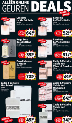  1 17 30 50 100 7120 8200 online geuren deals la vie elle belle ml eau dames parfum elders hugo boss bottled toilette heren come play million paco rabanne voltaire freedom zadig this vibes pour natural spray oz vaporisateur 