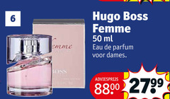  6 50 hugo boss femme ml eau parfum dames 