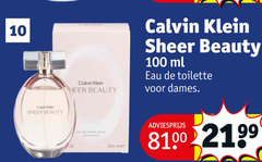  10 100 calvin klein heer beauty ml eau toilette dames 