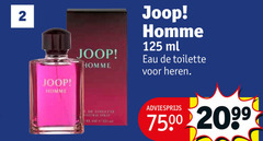  2 2099 joop homme ml eau toilette heren fee spray 