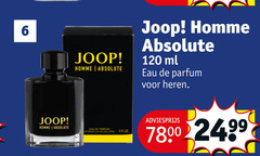  4 6 120 joop homme absolute ml eau parfum heren natural 00 