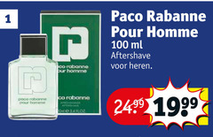  1 34 100 paco rabanne pour homme co ml aftershave heren poco apres 