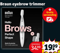  braun eyebrow trimmer mini precision verzending hello shape quick precise style eyebrows 