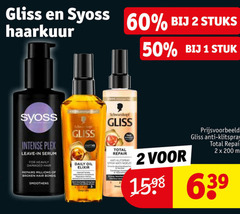  1 2 50 60 100 200 gliss syoss stuks haarkuur intense leave serum for damaged hair repairs millions broken bonds tapt daily oil elixir schwarzkopf total repair and klitspray spray anti stuk ml 