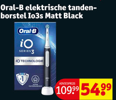  1 10 oral b elektrische tanden borstel matt black series technologie poetsdruksensor 