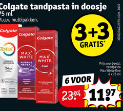  1 3 6 24 100 colgate tandpasta doosje ml multipakken total white verzorging purple reveal one uur goals tint tandem hal 