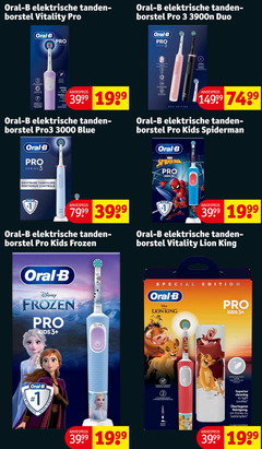  1 2 3 14 oral b elektrische tanden borstel vitality pro duo series handle white days pro3 blue edition kids spiderman marvel spider man zichtbare tandvlees poetsdruk controle frozen king disney by clinically proven klinisch cleaning modes inside sensitive mode sensitiv modus bon superior to fight reinigung 