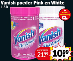  vanish poeder pink white verzending le blanc action colour safe vlekverwijderaar bleek detachant textile sans 