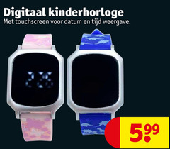  digitaal kinderhorloge touchscreen datum weergave 