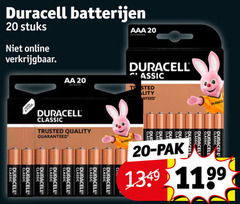  20 duracell batterijen stuks online close aaa aa classic lily trusted quality guaranteed pak 