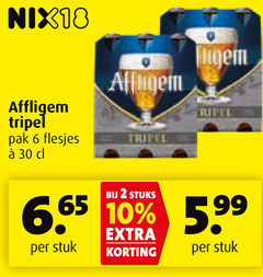  affligem speciaalbieren 2 6 10 30 nix18 tripel pak stuks 5.99 stuk 