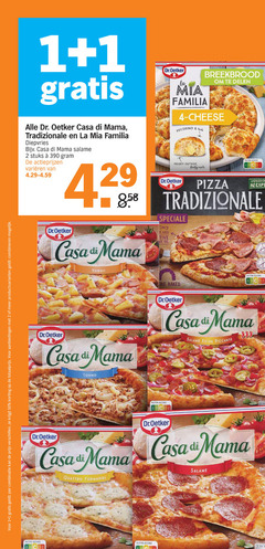  1 2 4 50 combinatie productvarianten combineren dr. oetker casa mama tradizionale la mia familia diepvries salame stuks varieeren dr.oetker breekbrood delen cheese pecorino crispy outside herbs inside pizza nutri score improved recipe hawaii with oil tonno one baked quattro formaggi 