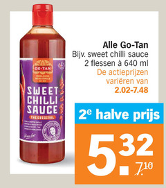  2 go tan asian family sweet chilli sauce original flessen ml varieeren 2e halve 