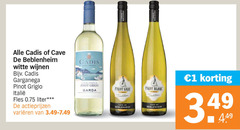  witte wijn 1 cadis cave wijnen garganega pinot grigio garda fles liter varieeren alsace blanc 