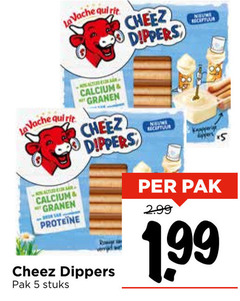  5 la vache qui rit cheez dippers nata calcium granen pak stuks receptuur 